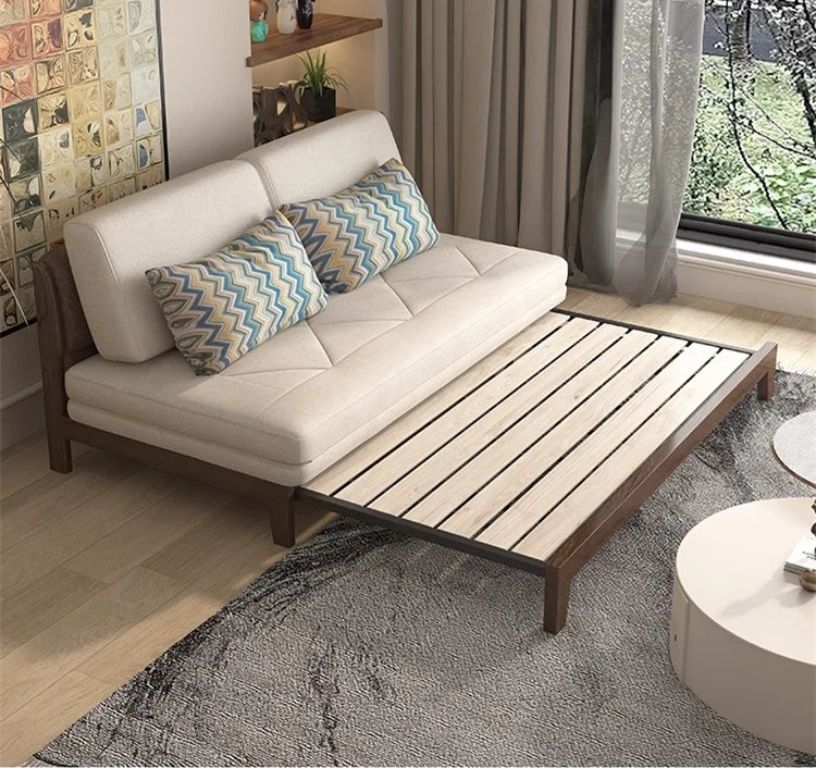 Ausziehbares Schlafsofa aus Massivholz