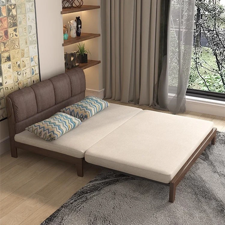 Ausziehbares Schlafsofa aus Massivholz