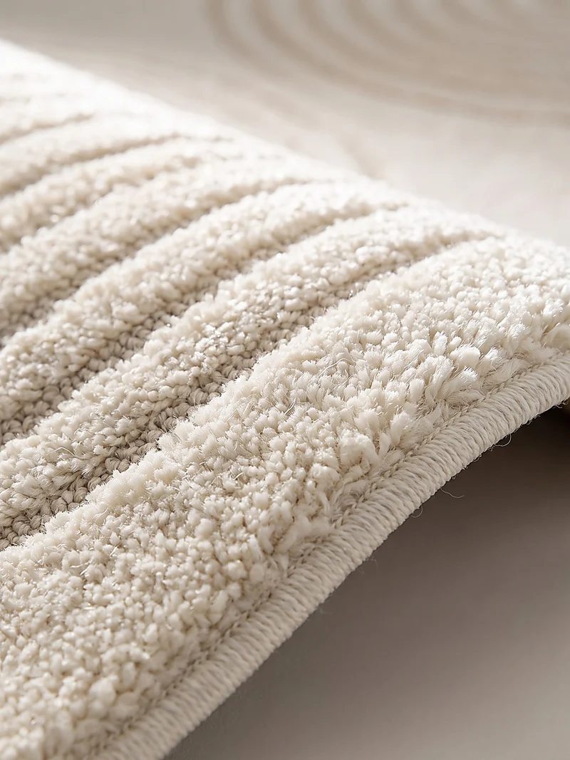 Kurzflor-Teppich 3D-Relief - Polypropylen-Polyester-Mix, 13 mm Gesamthöhe