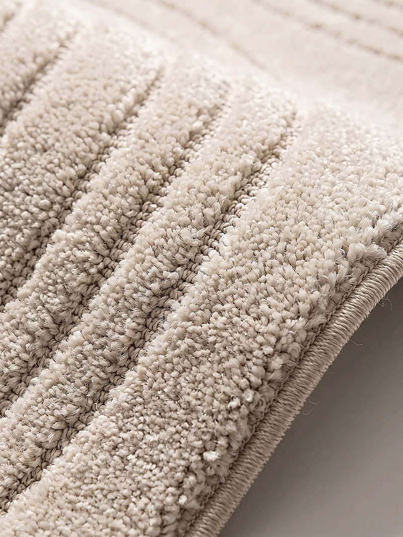 Kurzflor-Teppich 3D-Relief - Polypropylen-Polyester-Mix, 13 mm Gesamthöhe
