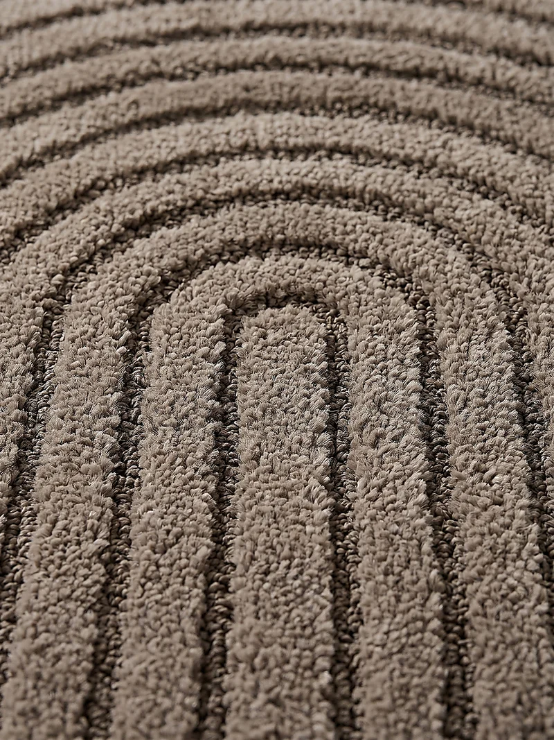 Kurzflor-Teppich 3D-Relief - Polypropylen-Polyester-Mix, 13 mm Gesamthöhe