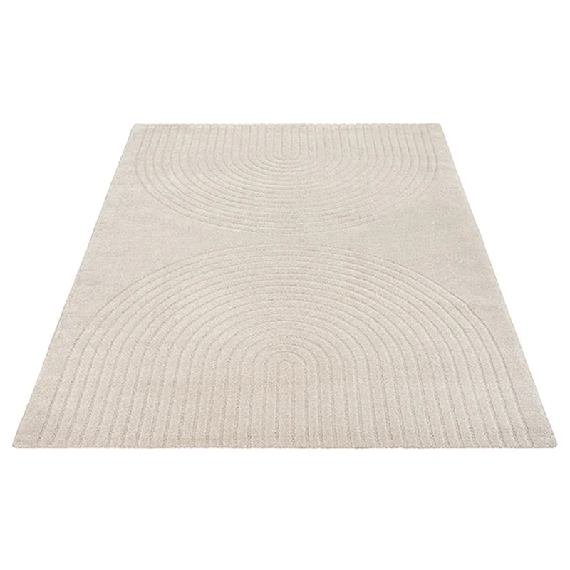 Kurzflor-Teppich 3D-Relief - Polypropylen-Polyester-Mix, 13 mm Gesamthöhe