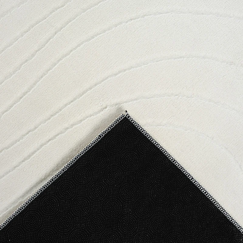 Kurzflor-Teppich Organische Wellen-Relief - Polypropylen, 9 mm Gesamthöhe