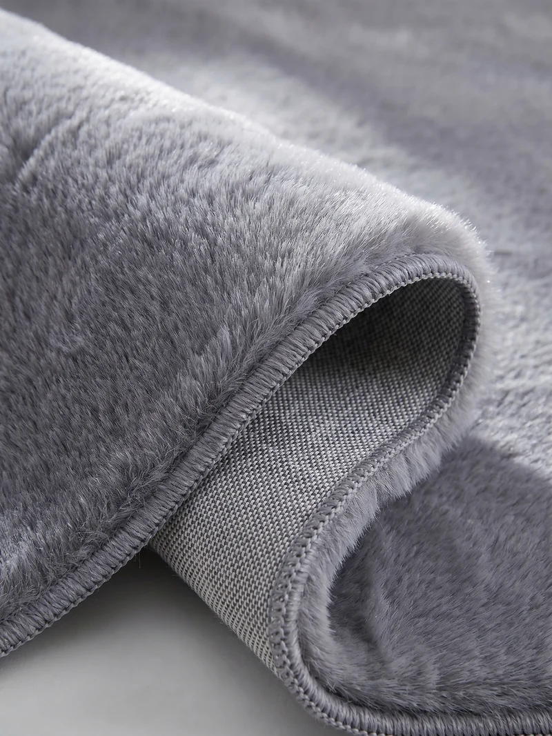 Kurzflor-Teppich – Moderne Grautöne | Maschinenwaschbar bei 30°C