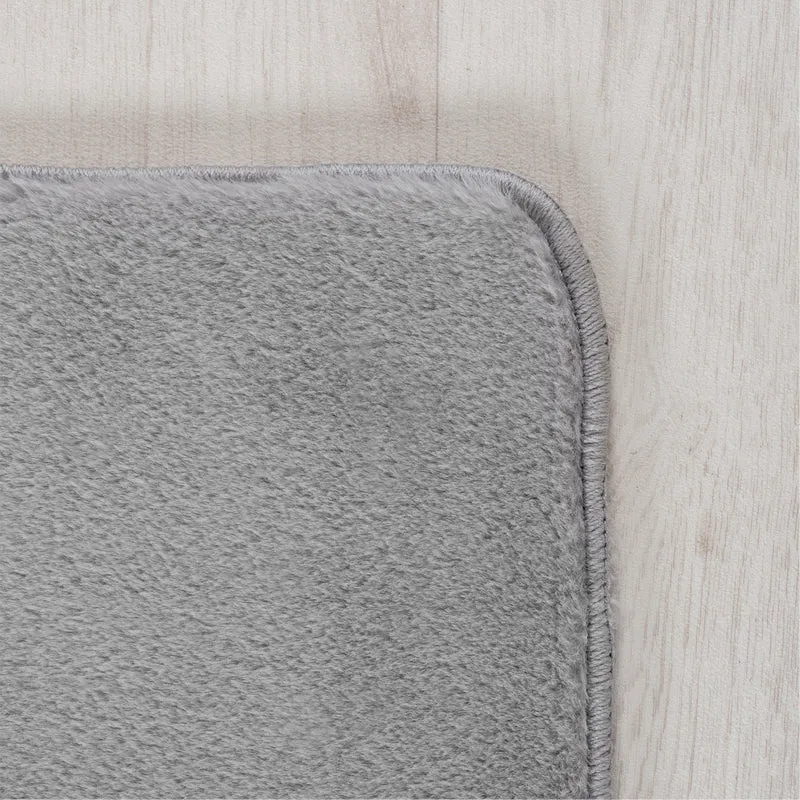 Kurzflor-Teppich – Moderne Grautöne | Maschinenwaschbar bei 30°C