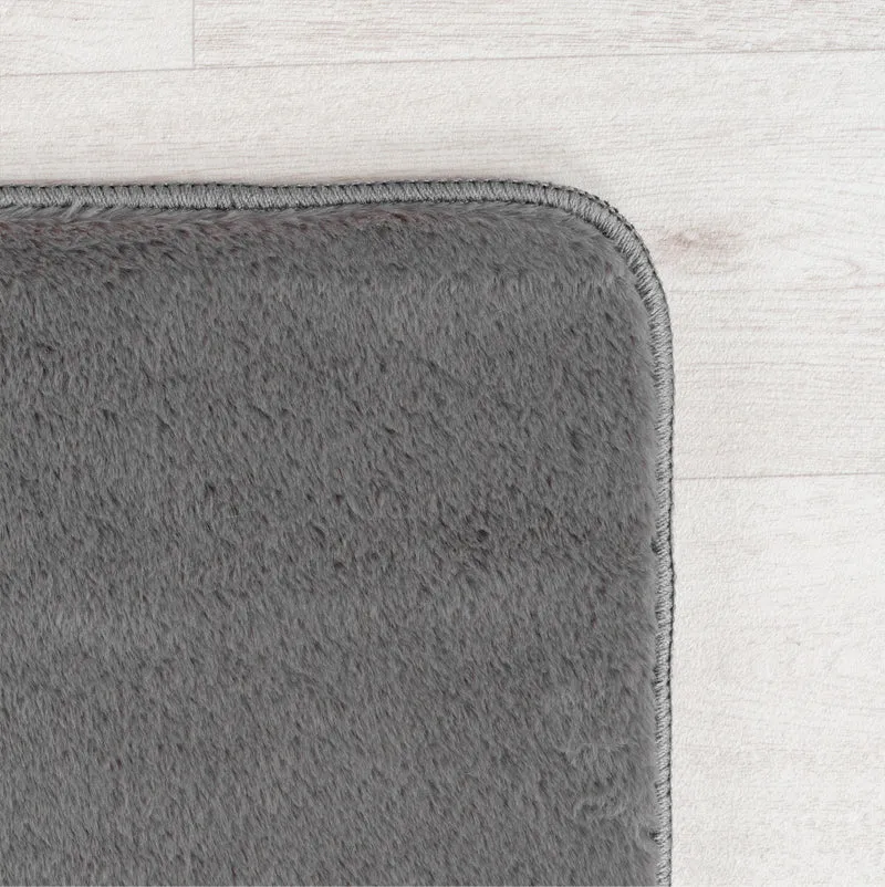 Kurzflor-Teppich – Moderne Grautöne | Maschinenwaschbar bei 30°C