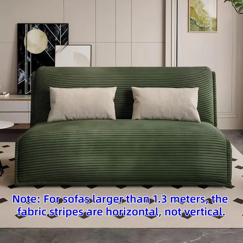 Elektrisches Schlafsofa mit Fernbedienung und Stauschublade aus Cordstoff