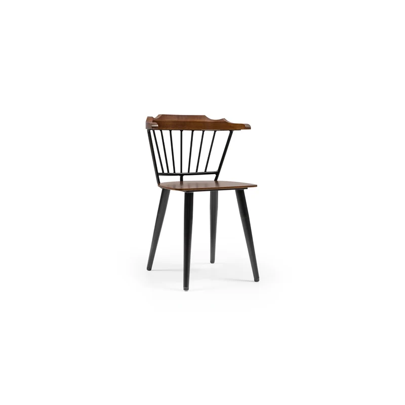Pub Wooden Dining Chair – Black Spindle Back