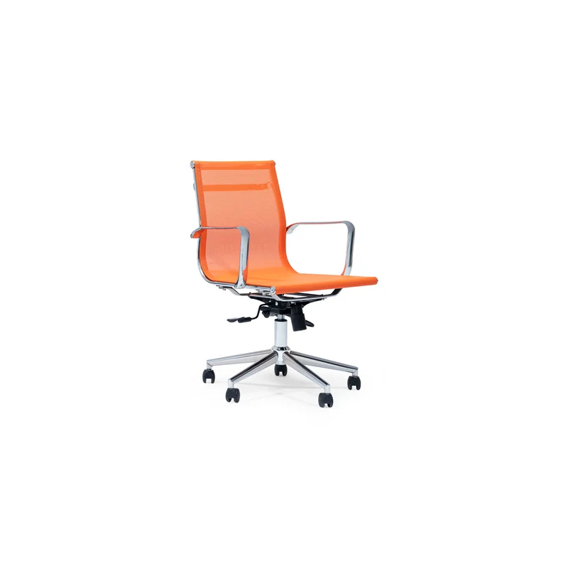 Assist Ergonomic Office Chair – Orange Mesh, Chrome Base