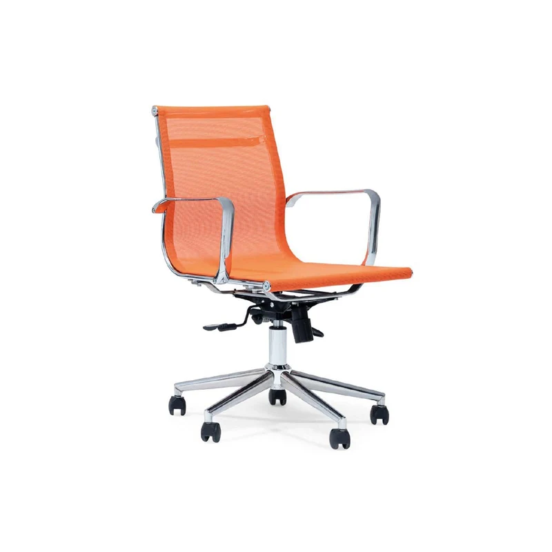Assist Ergonomic Office Chair – Orange Mesh, Chrome Base