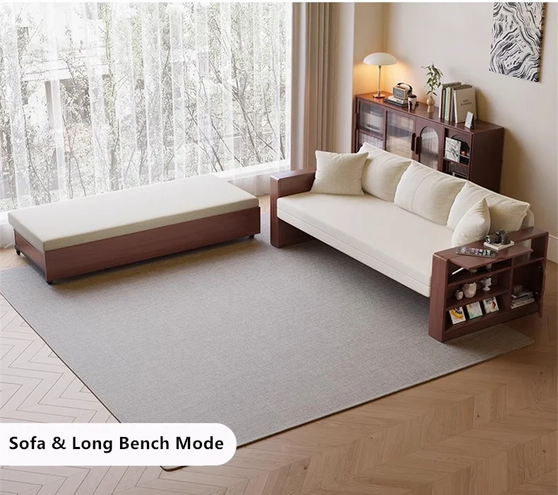 Multifunktions-Schlafsofa mit ferngesteuertem Hub-Couchtisch