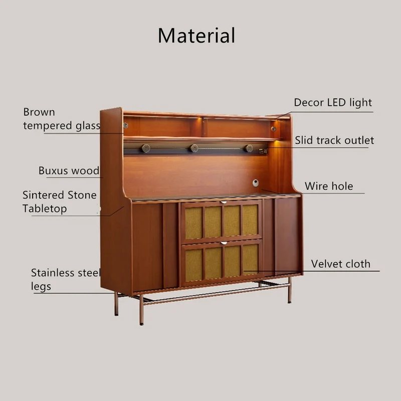 Buxus Buchsbaum WEILAI Sideboard Buffetschrank
