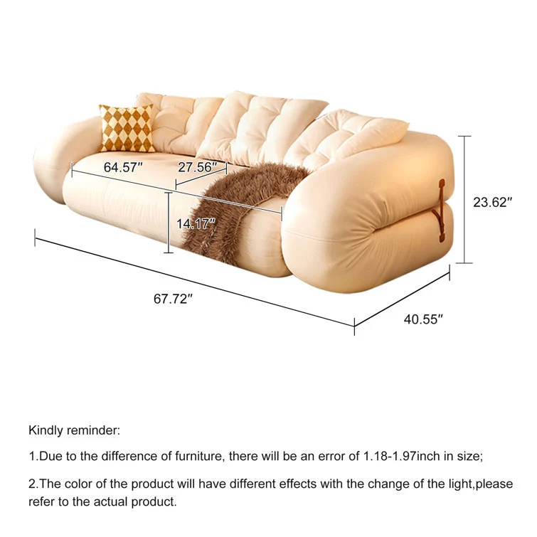 Gepolstertes Schlafsofa