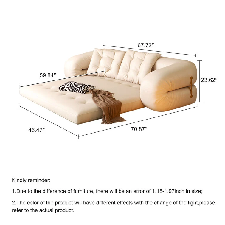 Gepolstertes Schlafsofa