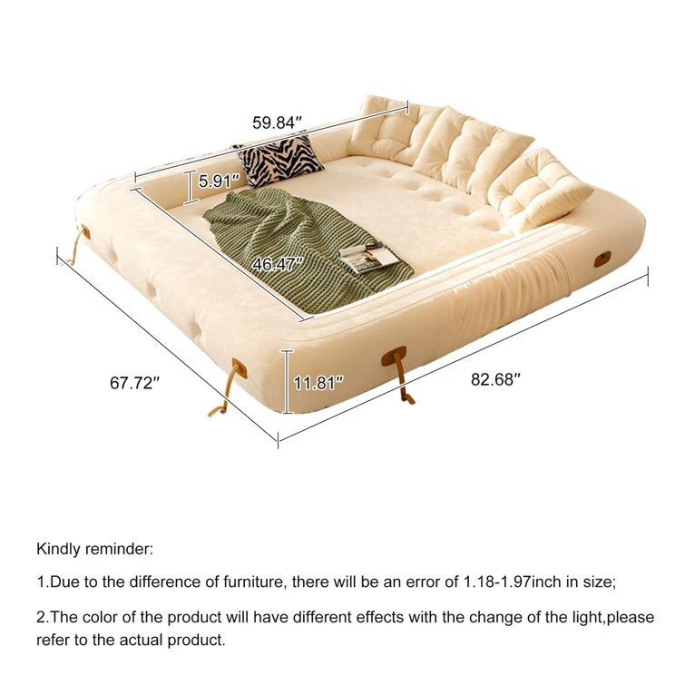 Gepolstertes Schlafsofa