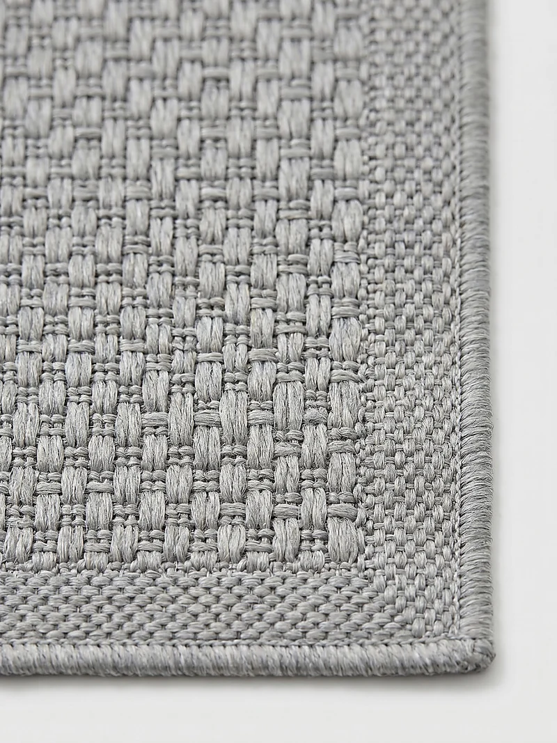 Flachgewebe-Teppich Uni Sisaloptik - Polypropylen, 4 mm Gesamthöhe