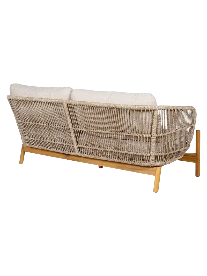 Terracina Loungesofa Akazienholz, natur/beige
