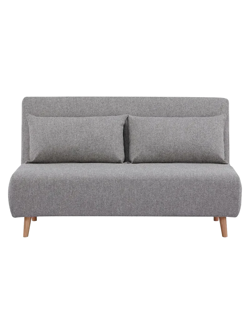 Marlow Schlafsofa Stoff, grau, Beine natur