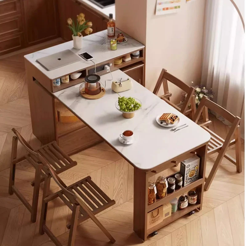 Eleganter drehbarer Inseltisch