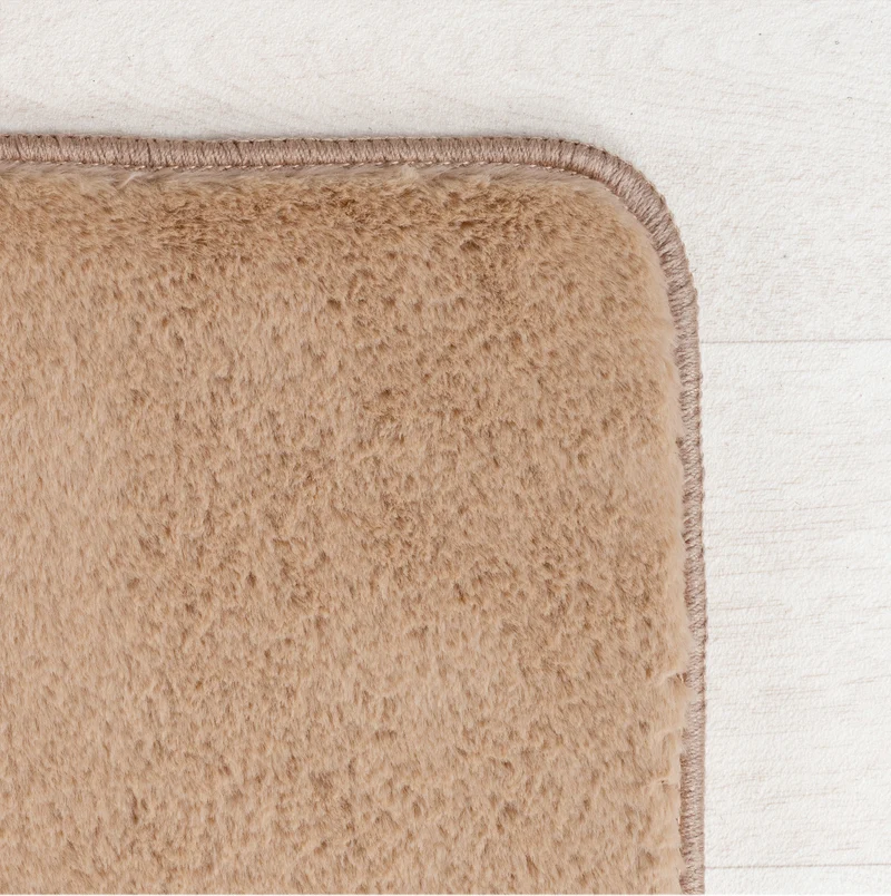 Kurzflor-Teppich – Helle Naturtöne | Maschinenwaschbar bei 30°C