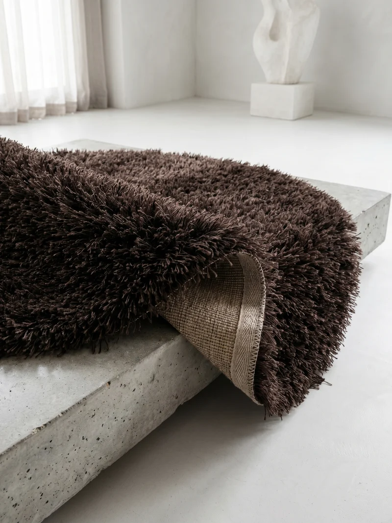 Shaggy Hochflor-Teppich – Helle Naturtöne | 5 cm Florhöhe extra weich