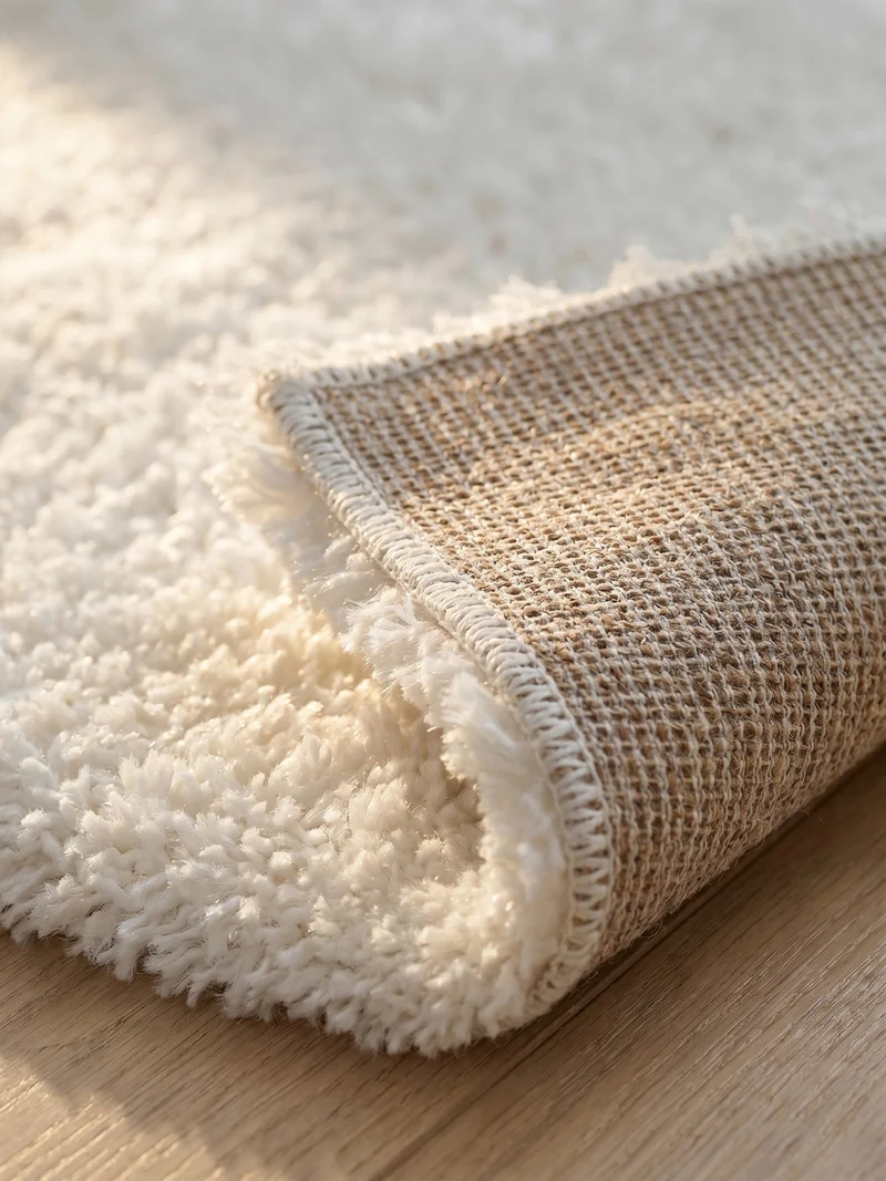 Shaggy Hochflor-Teppich – Helle Naturtöne | 5 cm Florhöhe extra weich