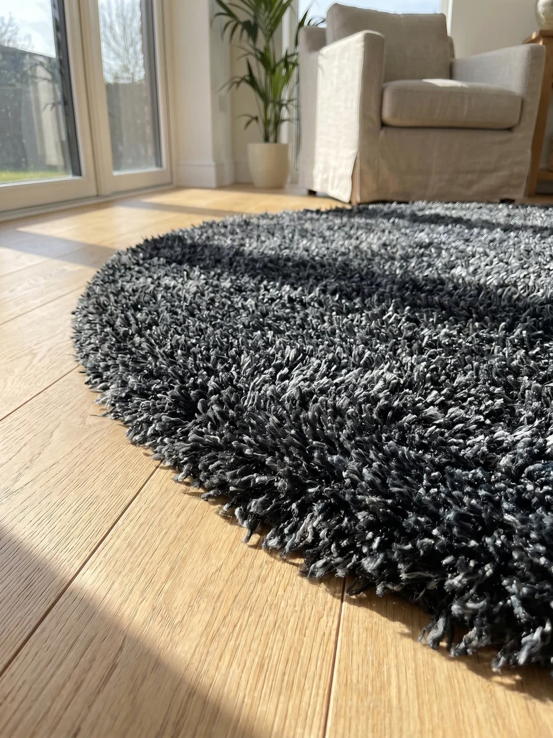 Shaggy Hochflor-Teppich – Moderne Grautöne | 5 cm Florhöhe extra weich