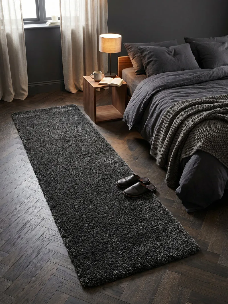 Shaggy Hochflor-Teppich – Moderne Grautöne | 5 cm Florhöhe extra weich