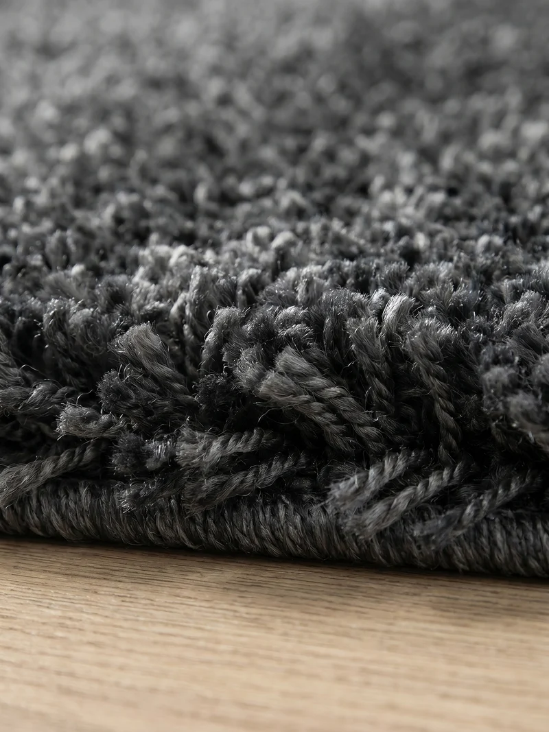 Shaggy Hochflor-Teppich – Moderne Grautöne | 5 cm Florhöhe extra weich