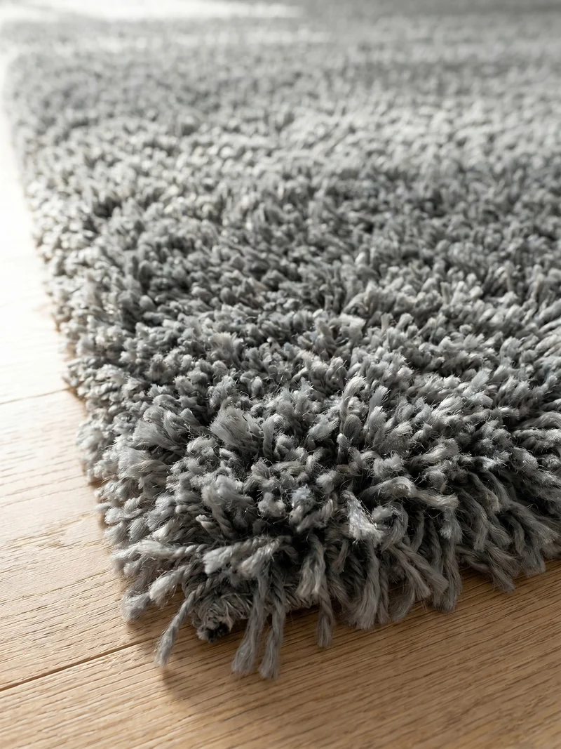 Shaggy Hochflor-Teppich – Moderne Grautöne | 5 cm Florhöhe extra weich