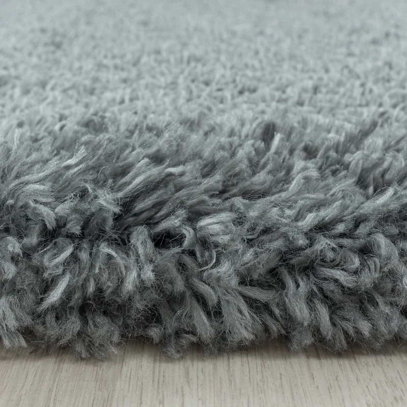 Shaggy Hochflor-Teppich – Moderne Grautöne | 5 cm Florhöhe extra weich
