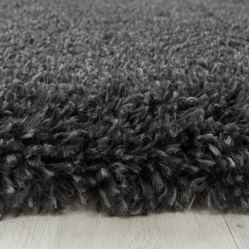 Shaggy Hochflor-Teppich – Moderne Grautöne | 5 cm Florhöhe extra weich