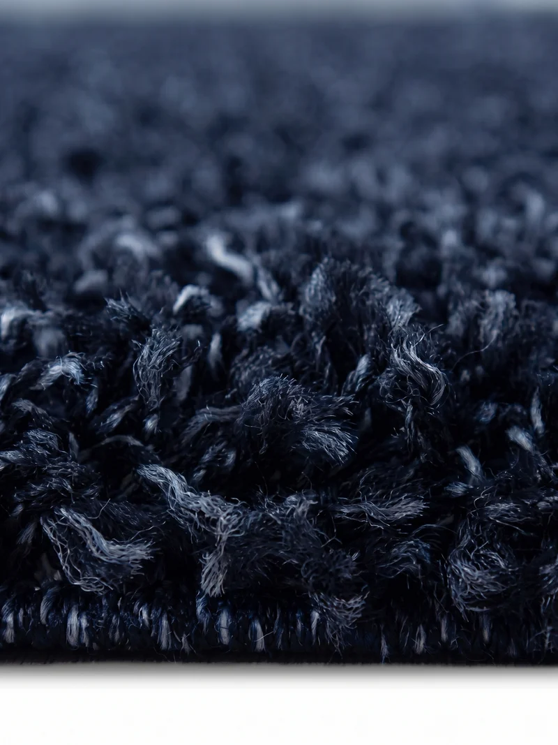 Shaggy Hochflor-Teppich – Kühle Frischtöne | 3 cm Florhöhe waschbar