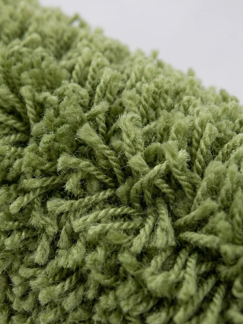 Shaggy Hochflor-Teppich – Kühle Frischtöne | 3 cm Florhöhe waschbar