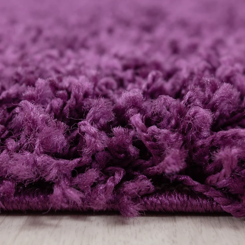 Shaggy Hochflor-Teppich – Lebhafte Akzente | 3 cm Florhöhe waschbar