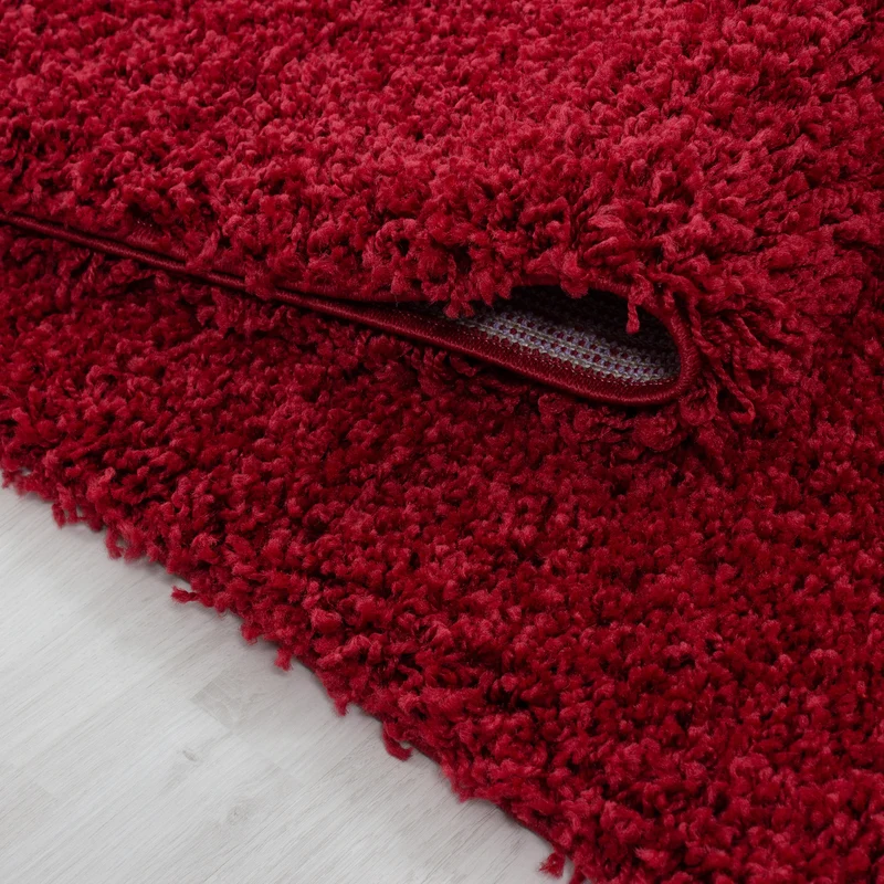 Shaggy Hochflor-Teppich – Lebhafte Akzente | 3 cm Florhöhe waschbar
