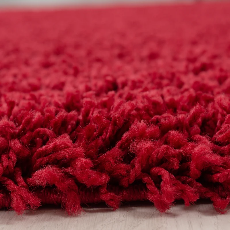 Shaggy Hochflor-Teppich – Lebhafte Akzente | 3 cm Florhöhe waschbar