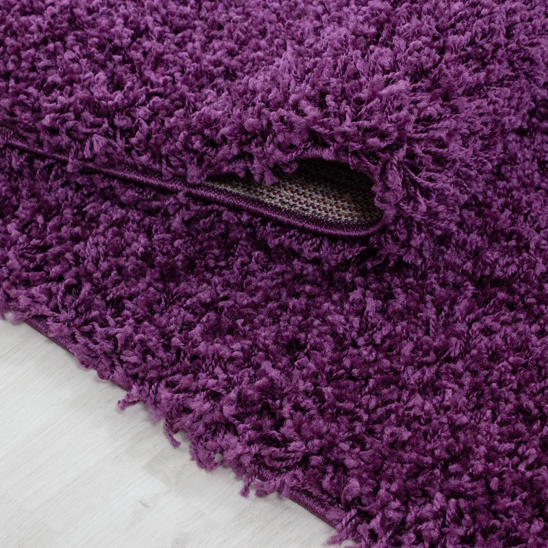 Shaggy Hochflor-Teppich – Lebhafte Akzente | 3 cm Florhöhe waschbar