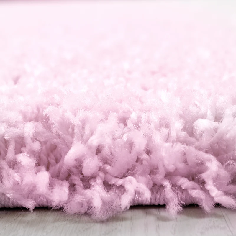 Shaggy Hochflor-Teppich – Lebhafte Akzente | 3 cm Florhöhe waschbar
