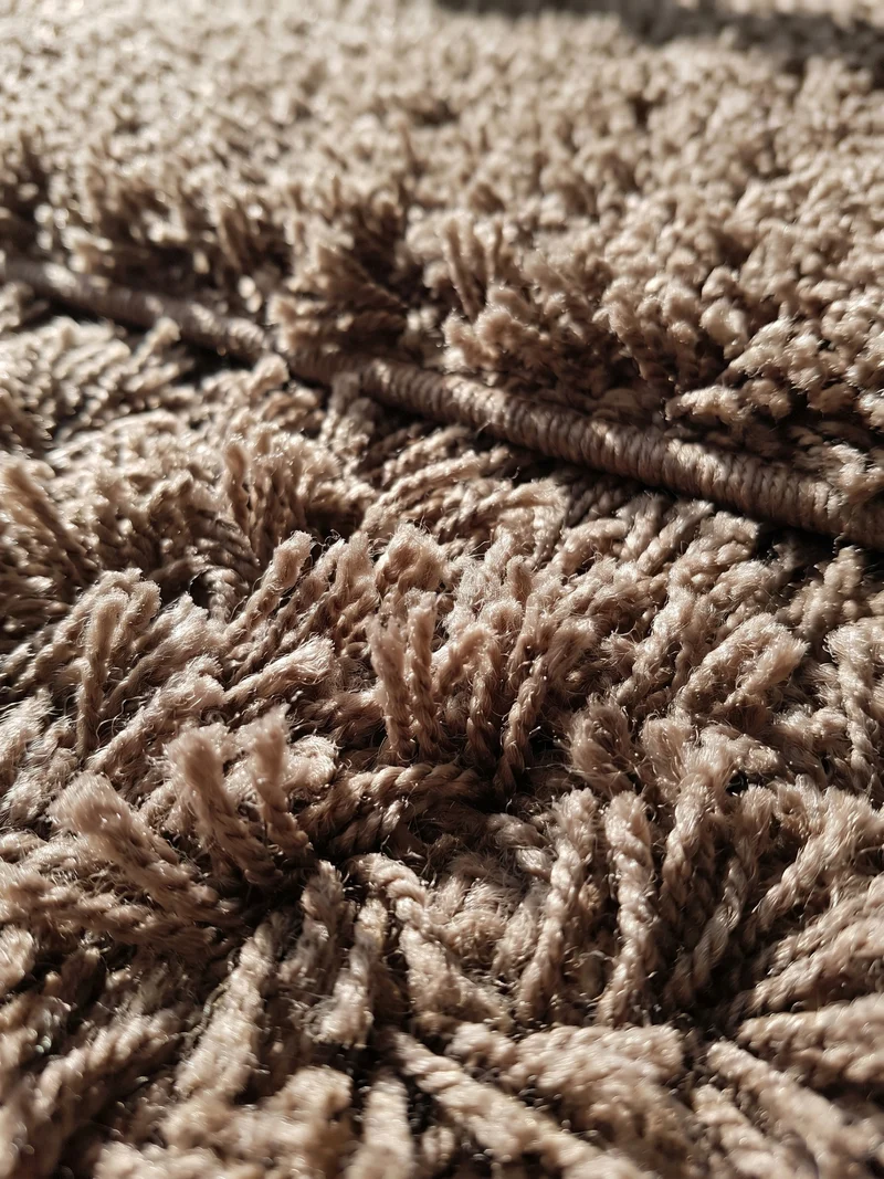 Shaggy Hochflor-Teppich – Warme Erdtöne | 3 cm Florhöhe waschbar
