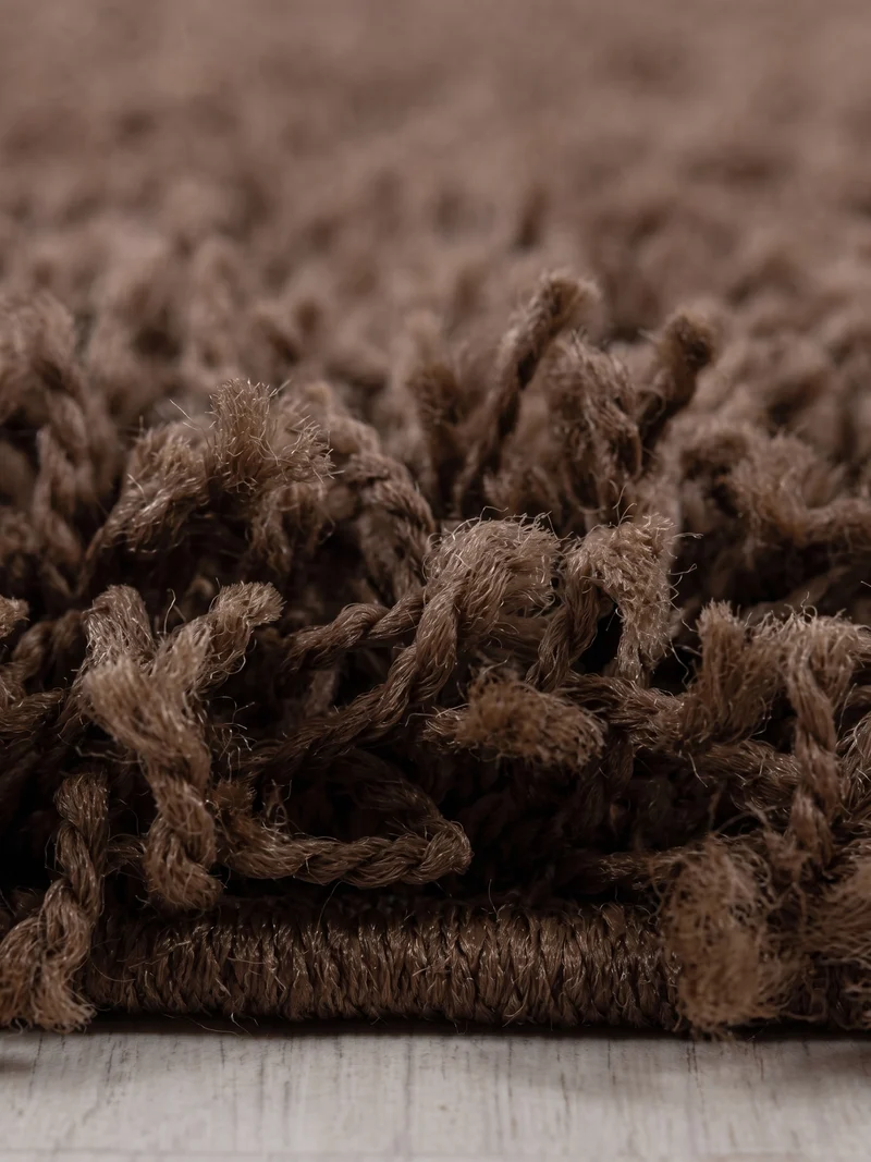 Shaggy Hochflor-Teppich – Warme Erdtöne | 3 cm Florhöhe waschbar