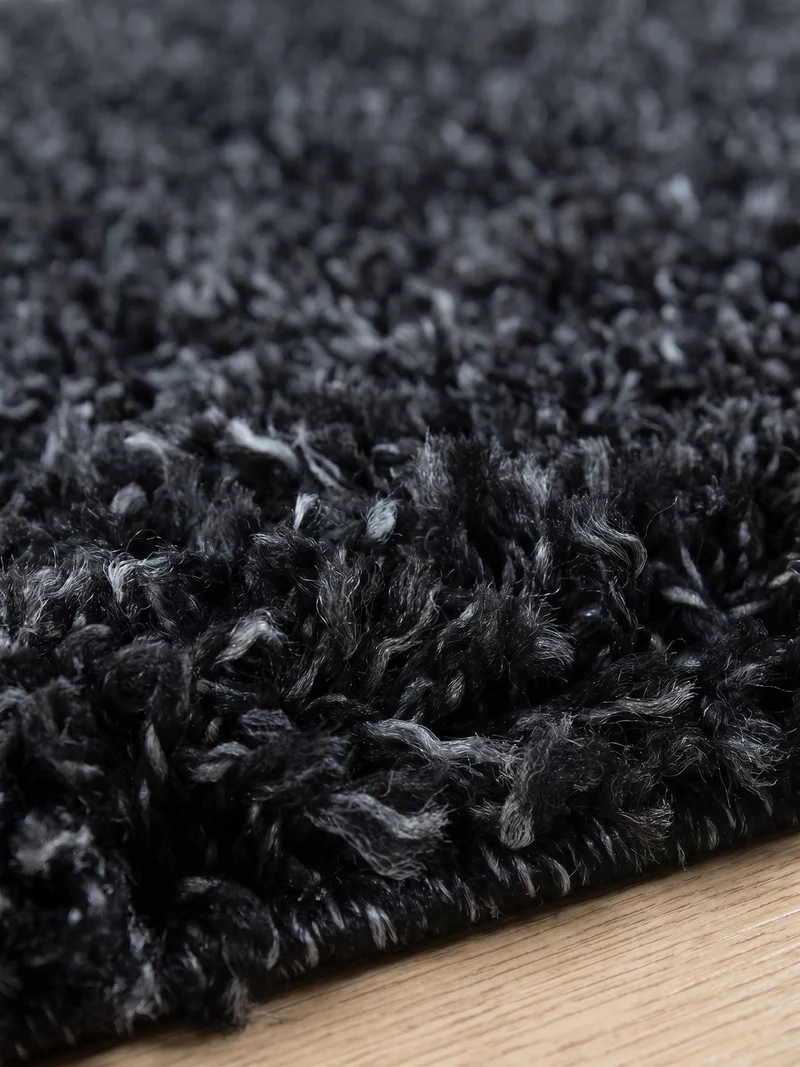 Shaggy Hochflor-Teppich – Moderne Grautöne | 3 cm Florhöhe waschbar