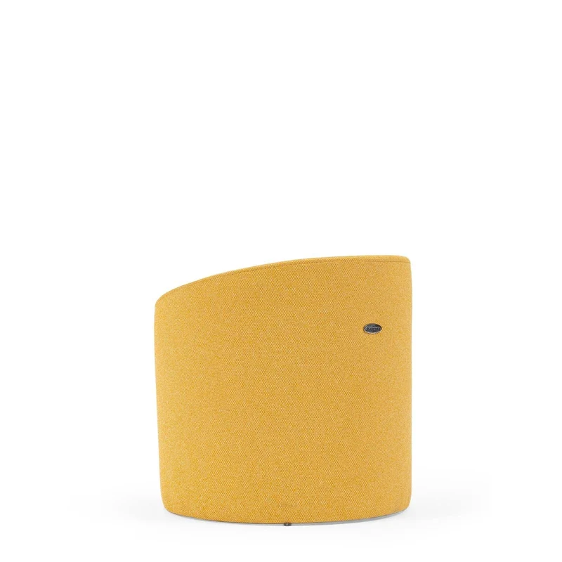 Form Ottoman Stool – Mustard Yellow & Grey Fabric