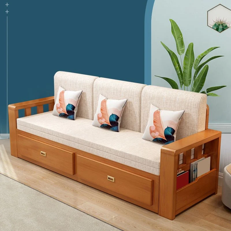 Modernes Schlafsofa in voller Größe mit abnehmbarer Matratze und Stauraum darunter
