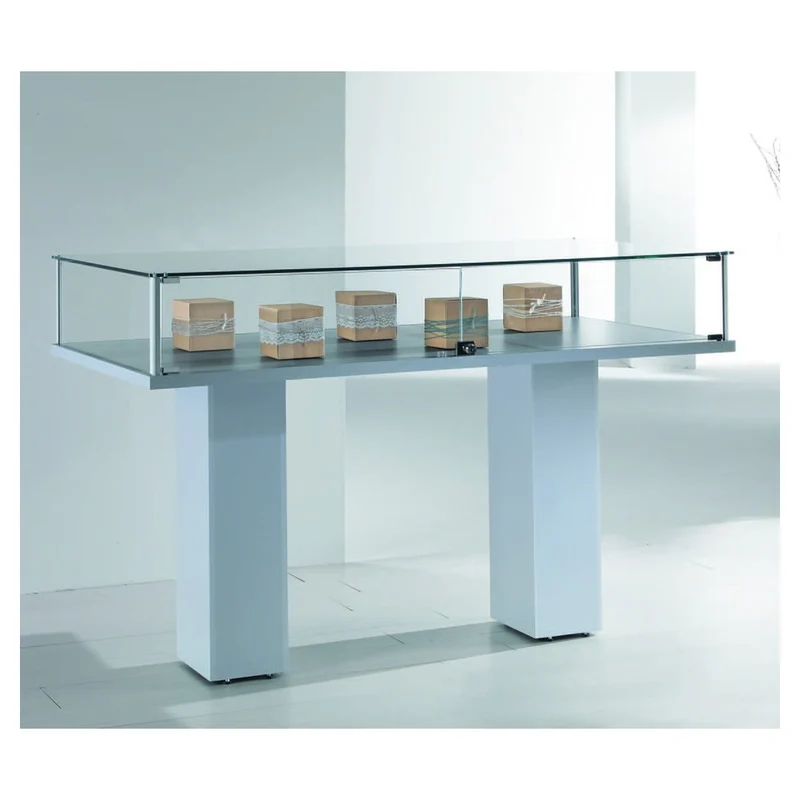 Casa Padrino Luxus Präsentationsvitrine 117 x 51 cm H. 103 cm - Ladeneinrichtung - Boutique Möbel - Made in Italy