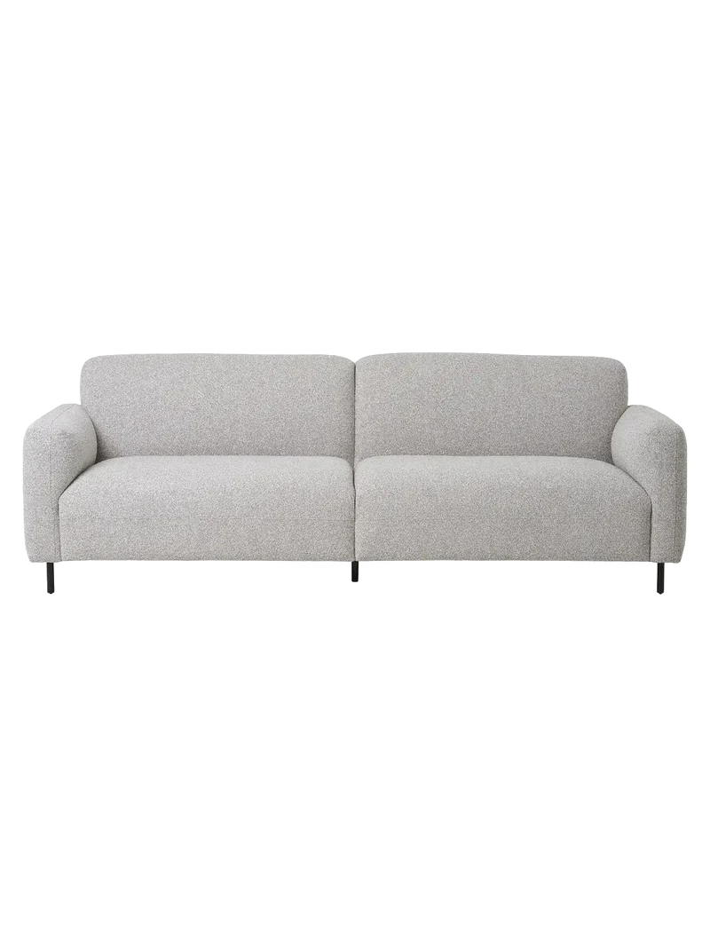 Salvador Sofa 3-Sitzer Bouclé, hellgrau