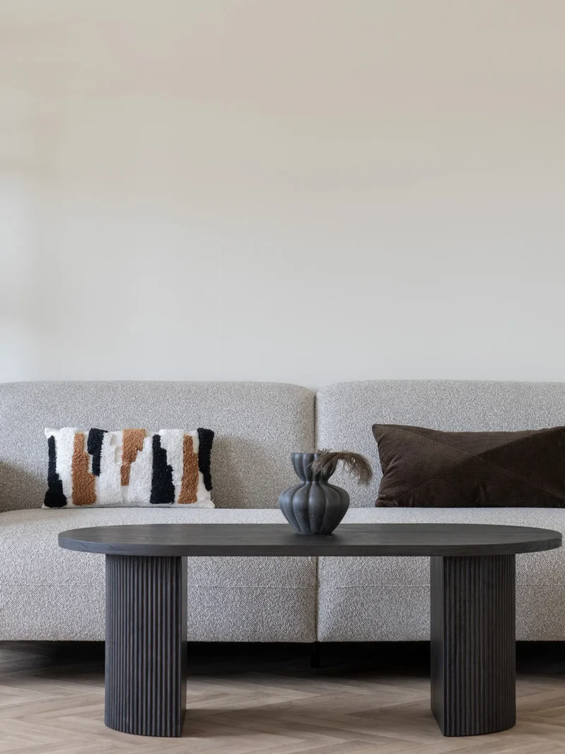 Salvador Sofa 3-Sitzer Bouclé, hellgrau