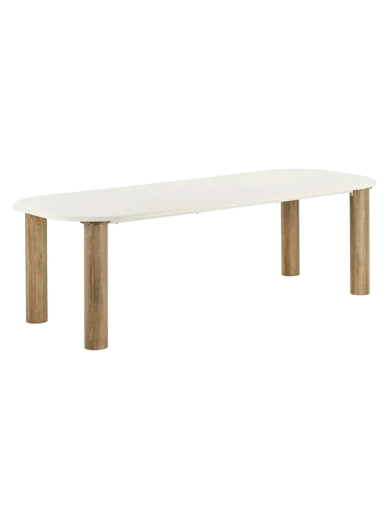 Fondi Esstisch Zement-Optik, sand/braun
