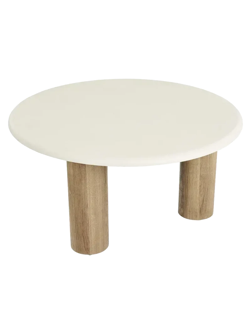 Fondi Couchtisch Zement-Optik, sand/braun