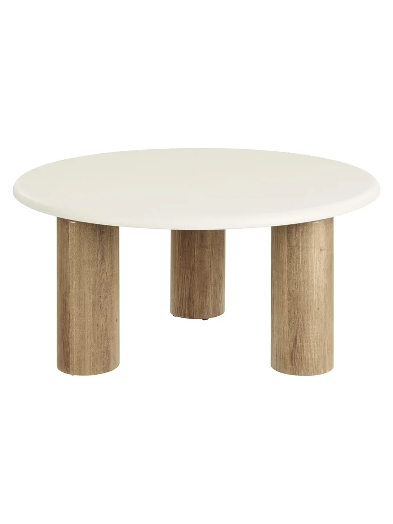 Fondi Couchtisch Zement-Optik, sand/braun